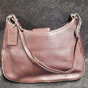 Vintage Coach Brown Leather Ergo Hobo Bag 8319 Some Edge Wear